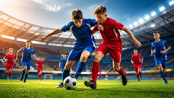 joueurs jeunes action